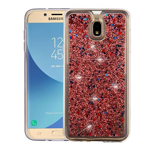 Liquid Rose Gold Case J7 2018 - Bling Cases.com