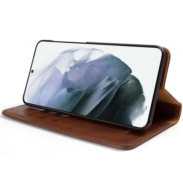 Detachable Wallet Brown Samsung S21 Ultra