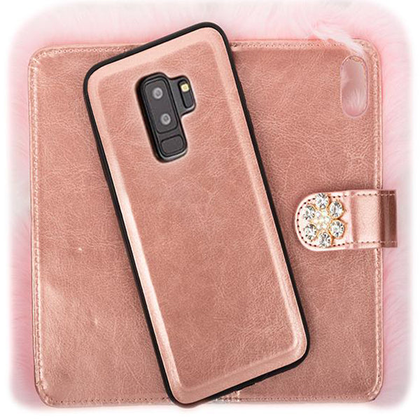 Fur Wallet Detachable Light Pink Samsung S9 Plus