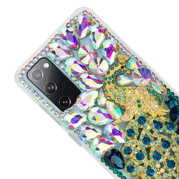 Handmade Peacock Bling Case Samsung S20 FE