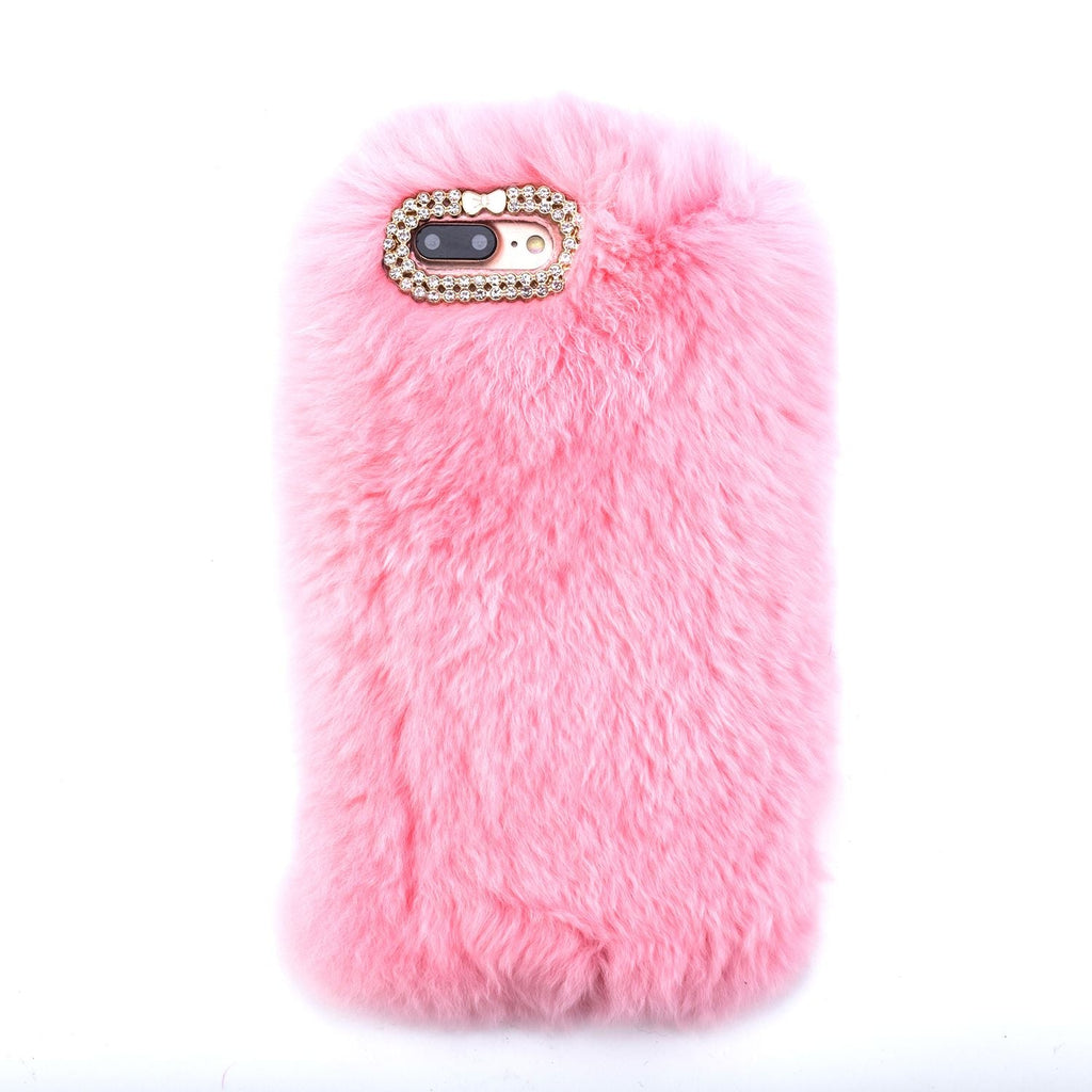 Fur Light Pink Case Iphone 7/8 Plus - Bling Cases.com