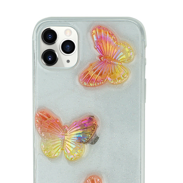 Butterflies 3D Rose Case IPhone 13 Pro Max