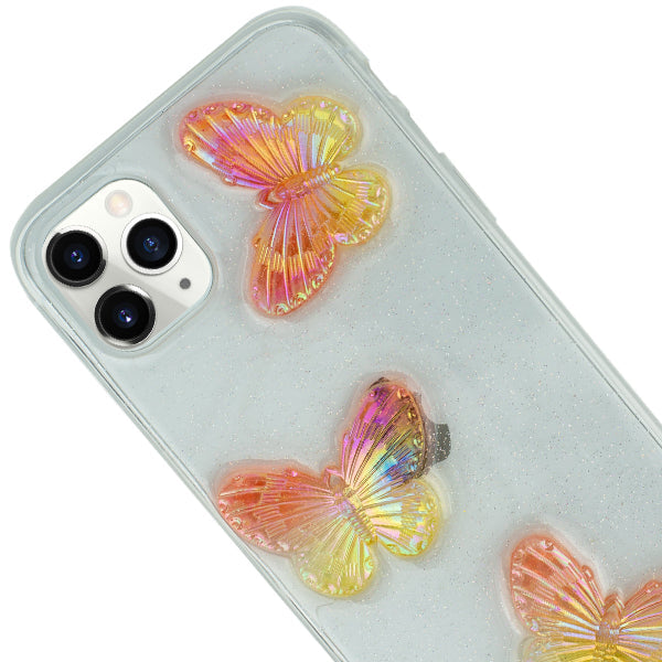 Butterflies 3D Rose Case IPhone 13 Pro Max