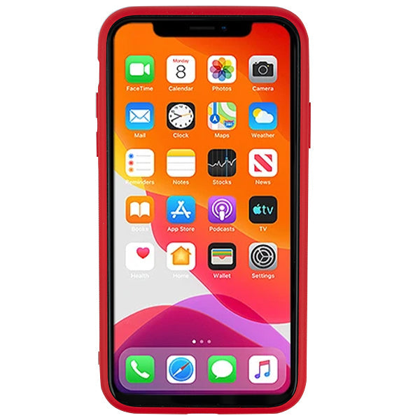 Leather Style Red Gold Case Iphone 12 Mini