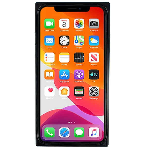 Square Box Triangle Tpu Skin Black Case Iphone 12 Pro Max