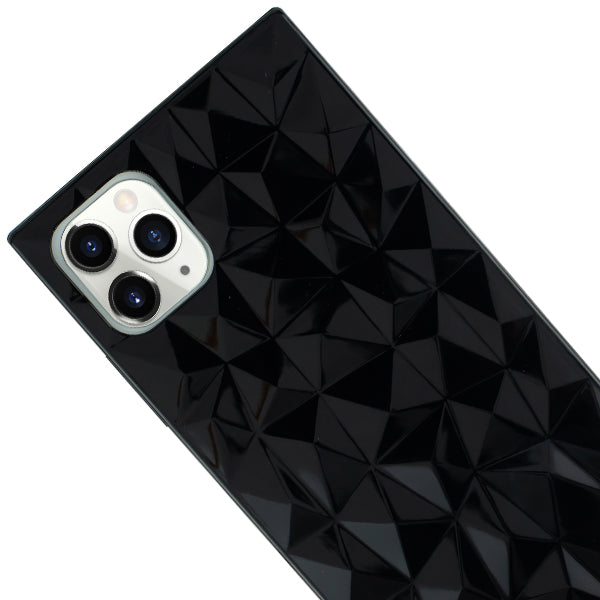 Square Box Triangle Tpu Skin Black Case Iphone 12 Pro