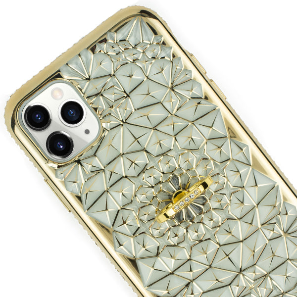 Abstract Ring Case Gold Iphone 11 Pro
