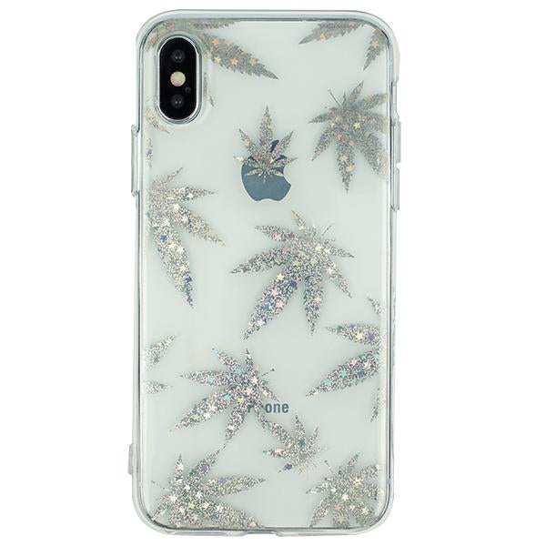 Weed Leaf Silver Case Iphone 10