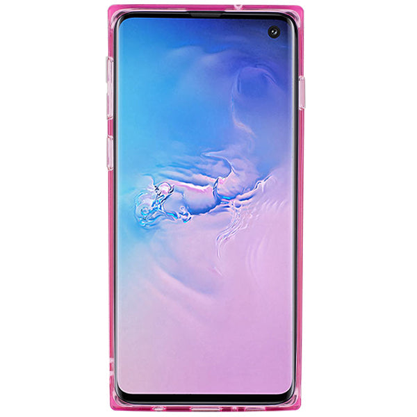 Square Pink Skin Samsung S10 Plus
