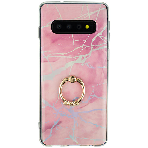 Marble Pink Ring Case Samsung S10 Plus