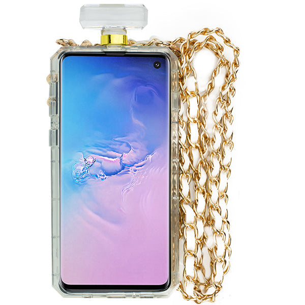 Handmade Silver Stones Bling Bottle Samsung S10