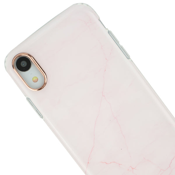 Marble Pink Hard Case IPhone XR