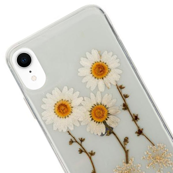 Real Flowers White 3 Daises Case iphone XR