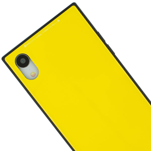 Square Hard Box Yellow Case Iphone XR