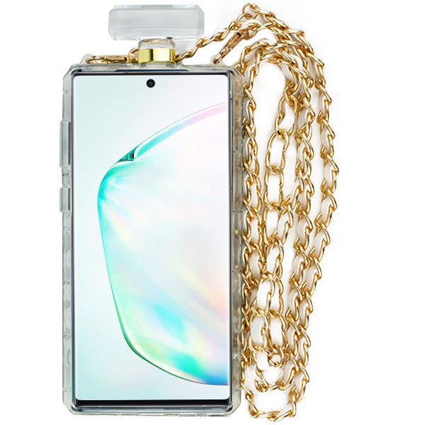 Handmade Silver Fox Bling Bottle Samsung Note 10 Plus