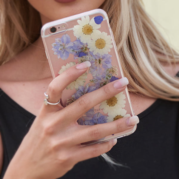 Real Flowers Purple Case Samsung S10E