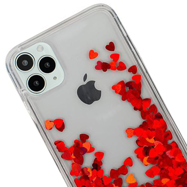 Red Hearts Liquid Iphone 13 Pro Max