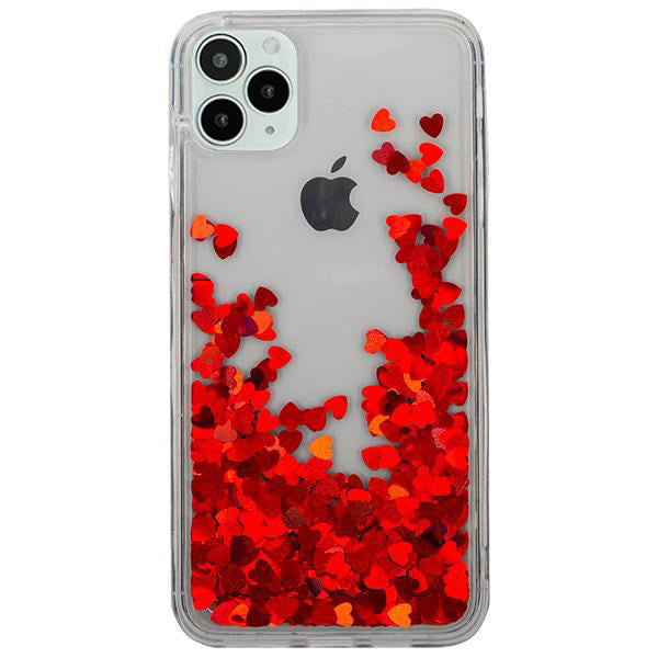 Red Hearts Liquid Iphone 12 Pro Max