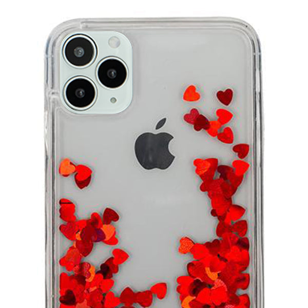 Red Hearts Liquid Iphone 13 Pro