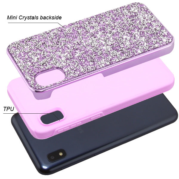 Hybrid Bling Case Purple Samsung A10E - Bling Cases.com