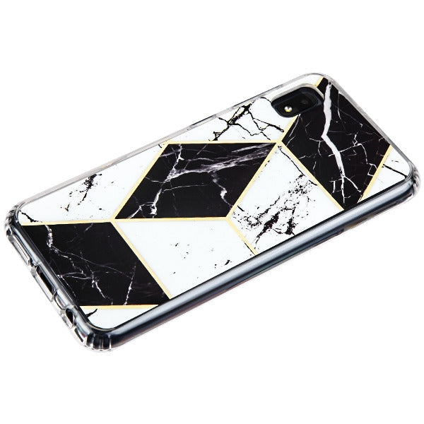 Marble Black White Case Samsung A10E - Bling Cases.com