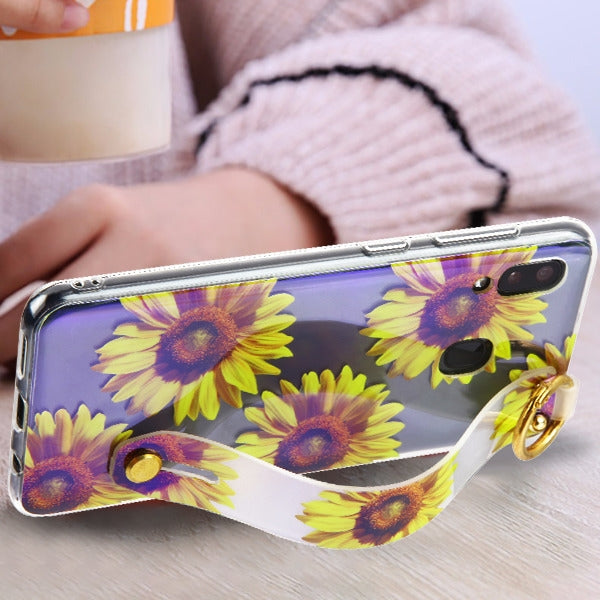 Sunflowers Handle Case Samsung A20/A50 - Bling Cases.com