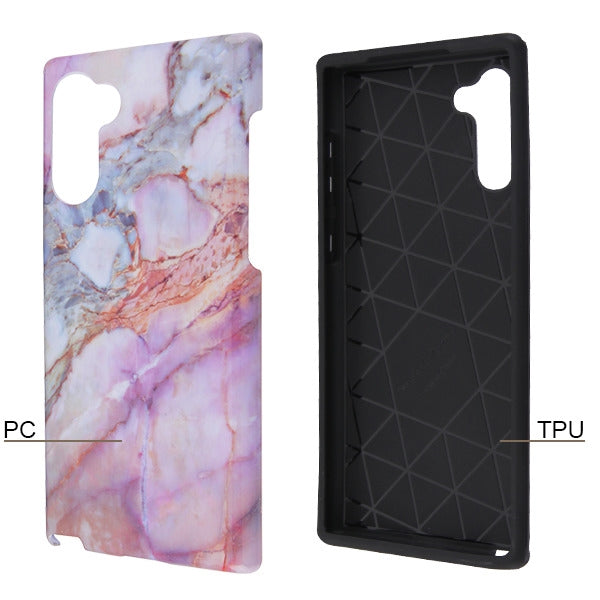 Marble Peach Purple Case Samsung Note 10 - Bling Cases.com