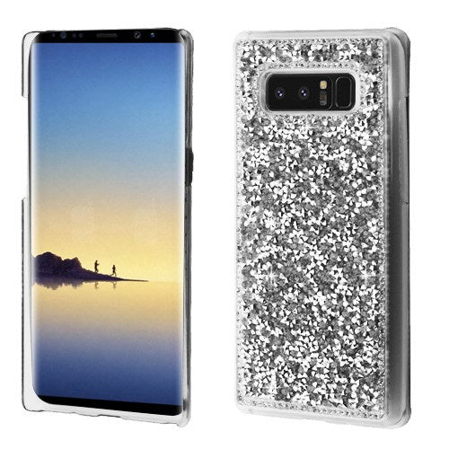 Bling Metal Silver Case Samsung Note 8 - Bling Cases.com