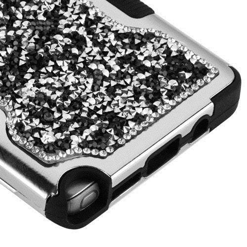 Hybrid Bling Black Case Samsung Note 8 - Bling Cases.com