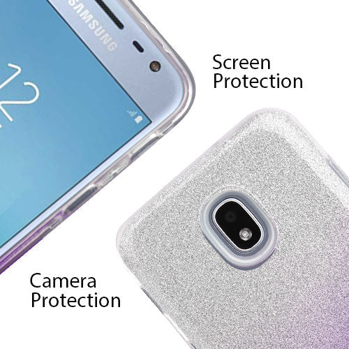 Glitter Purple Case J3 2018 - Bling Cases.com