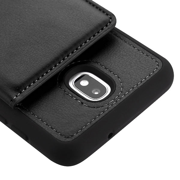 Back Card Case Black J7 2018 - Bling Cases.com