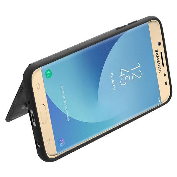 Back Card Case Black J7 2018 - Bling Cases.com