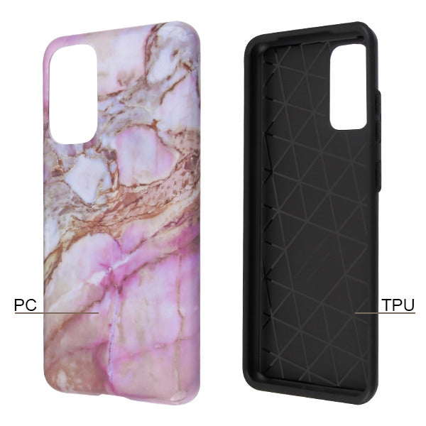 Hybrid Marble Purple Peach Samsung S20 - Bling Cases.com