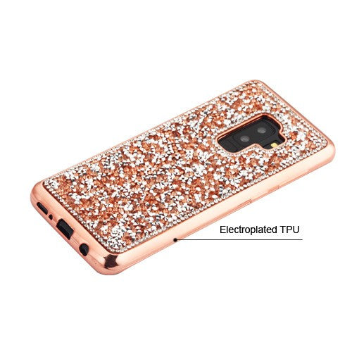 Bling Chrome Rose Gold Samsung S9 Plus - Bling Cases.com