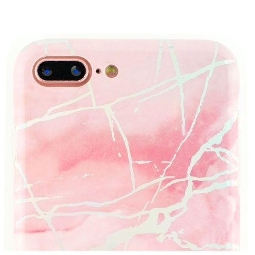 Marble Pink Ring Iphone 7/8 Plus - Bling Cases.com