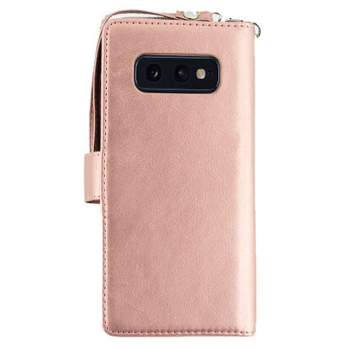 Detachable Rose Gold Wallet Samsung S10E - Bling Cases.com