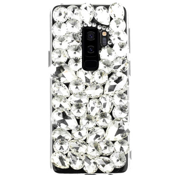 Handmade Bling Silver Stones Bling Case Samsung S9 Plus