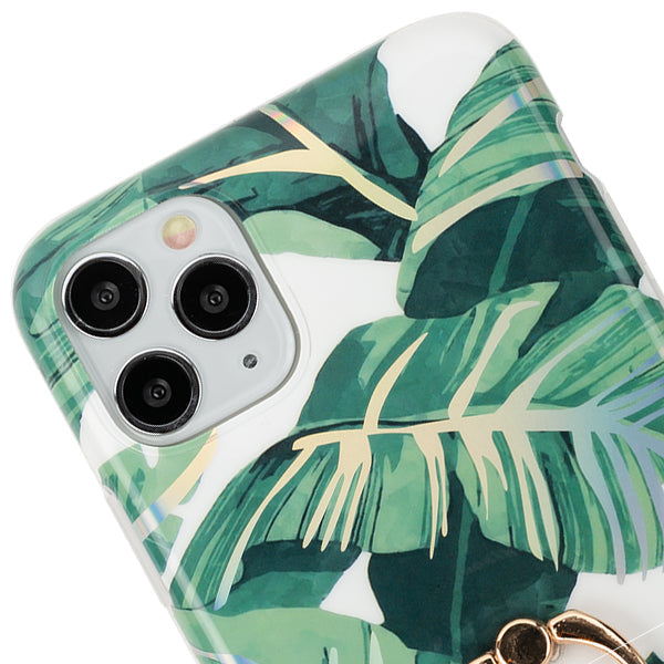 Green Leaves Ring Case IPhone 13 Pro