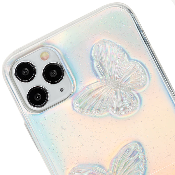 Butterflies Silver 3D Case IPhone 12/12 Pro