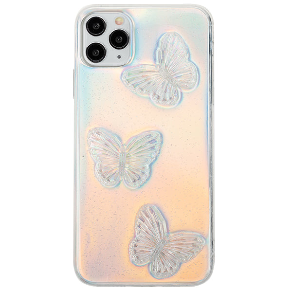 Butterflies Silver 3D Case iphone 11 Pro