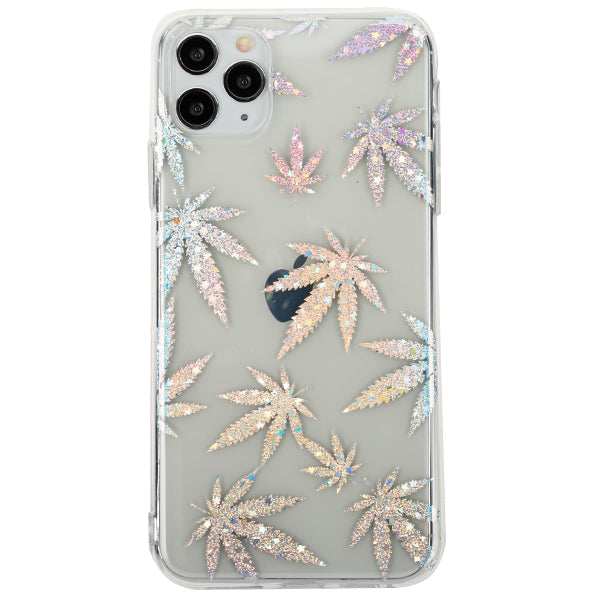 Weed Leaf Silver Case IPhone 13 Pro