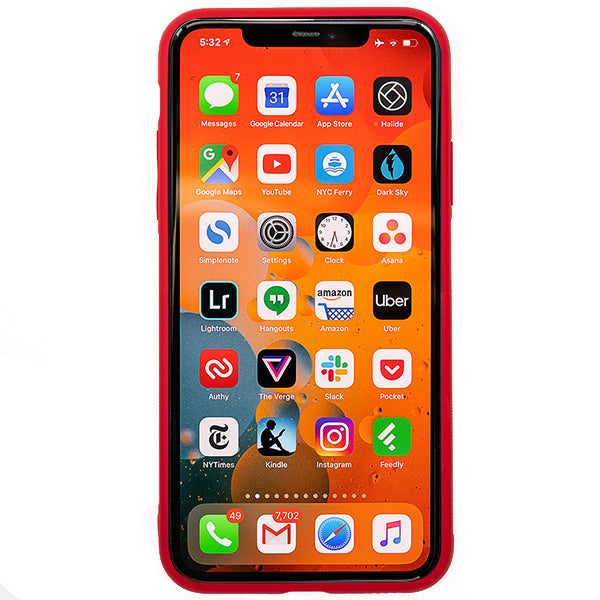 Leather Style Red Gold Case IPhone 13 Mini