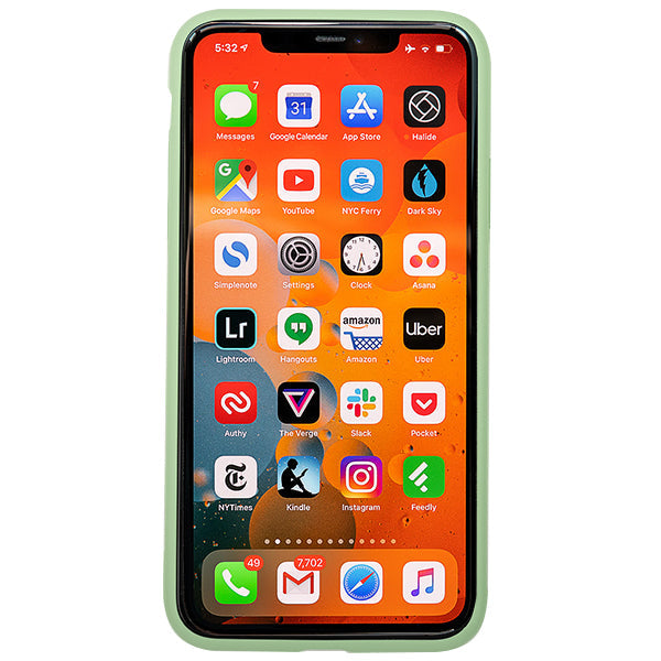 Leather Style Mint Green Gold Case IPhone 12/12 Pro