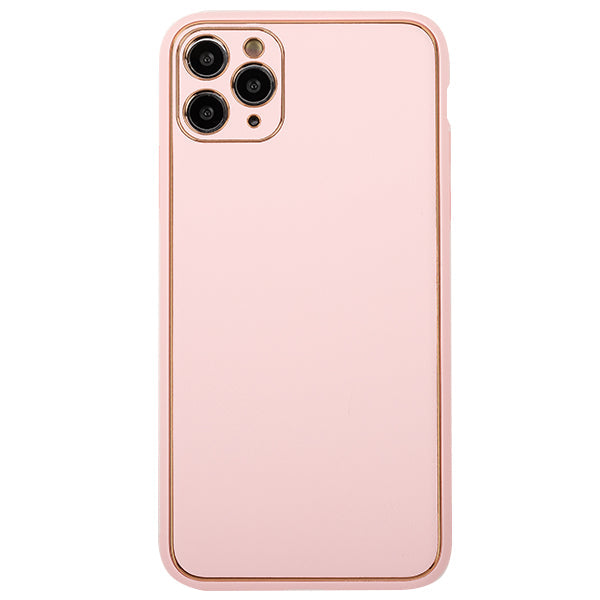 Leather Style Light Pink Gold Case Iphone 11 Pro Max