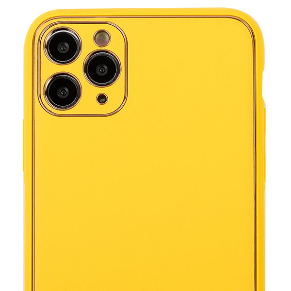 Leather Style Yellow Gold Case IPhone 12 Pro Max