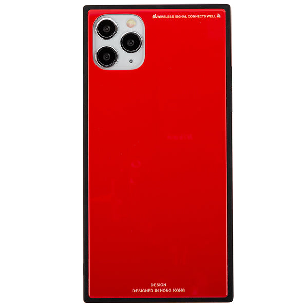 Square Hard Box Red Case IPhone 12/12 Pro