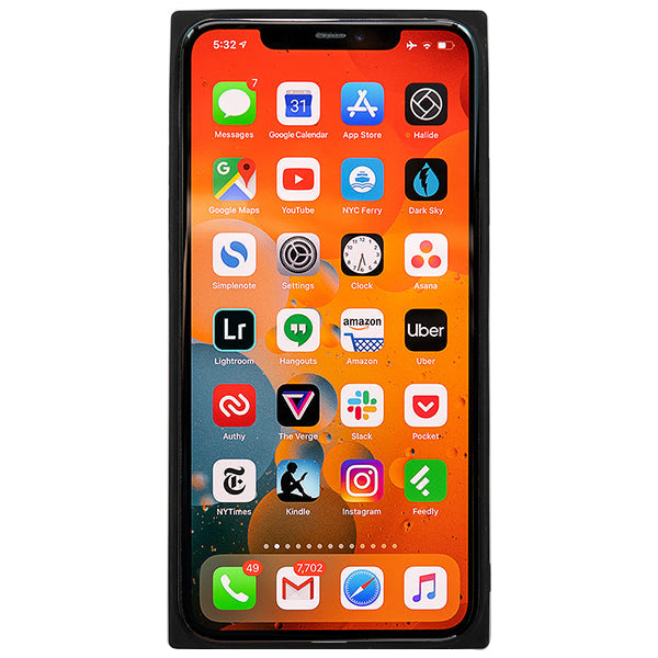 Square Hard Box Black Case Iphone 11