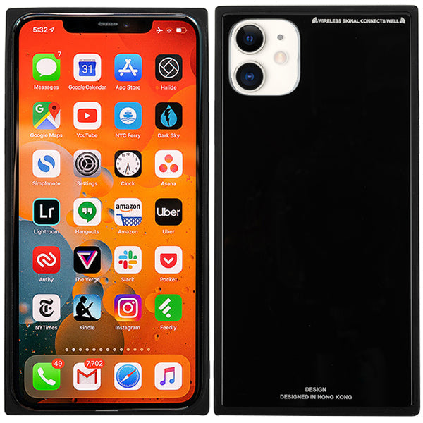 Square Hard Box Black Case Iphone 11