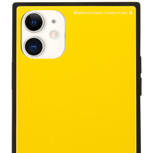 Square Hard Box Yellow Case Iphone 11