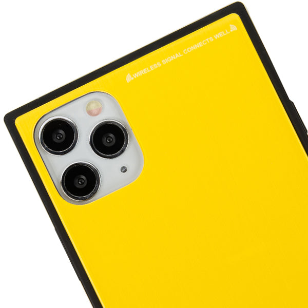 Square Hard Box Yellow Case IPhone 12 Pro Max